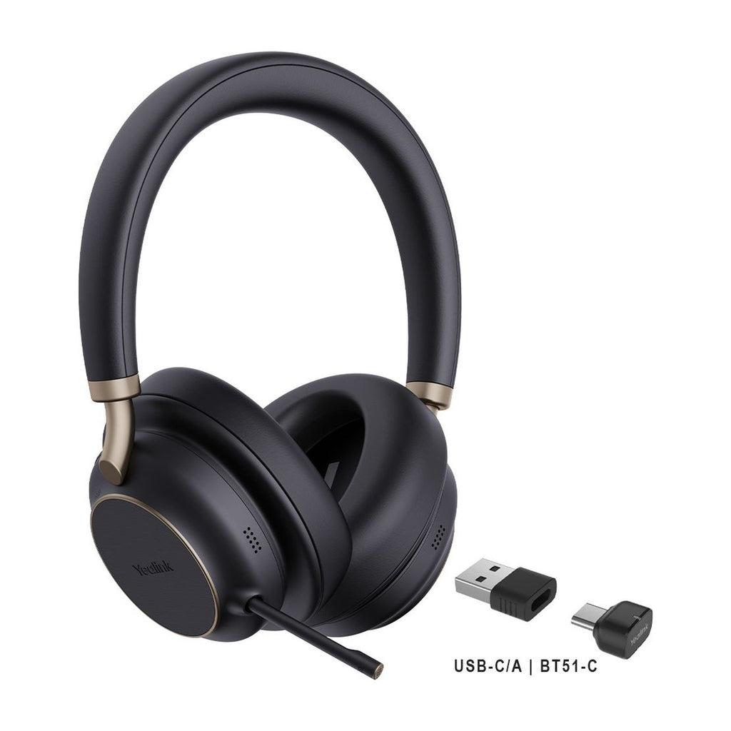 Yealink BH76 Plus Bluetooth ANC Headset with Charging Stand (2)