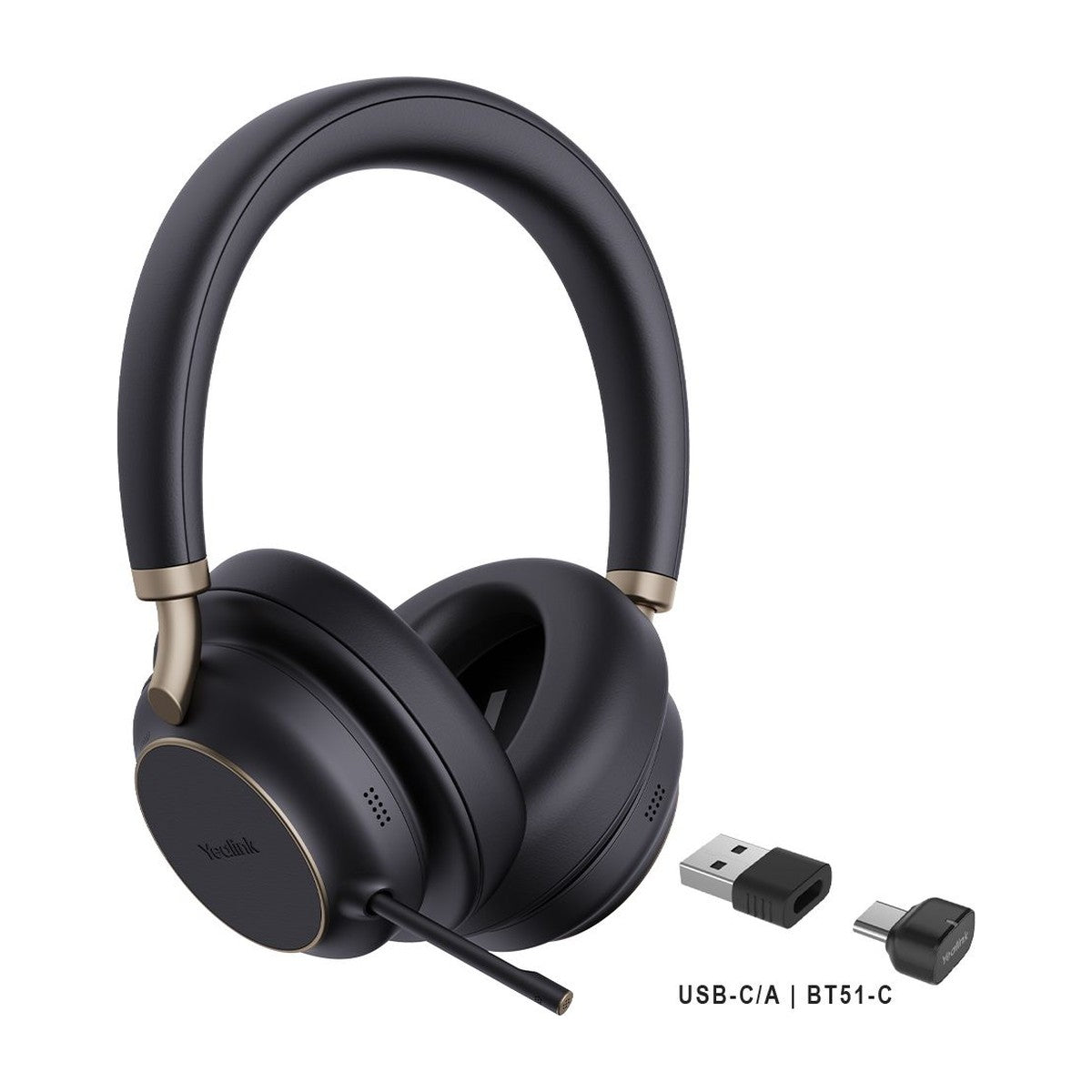 Yealink BH76 Plus Bluetooth ANC Headset with Charging Stand (2)
