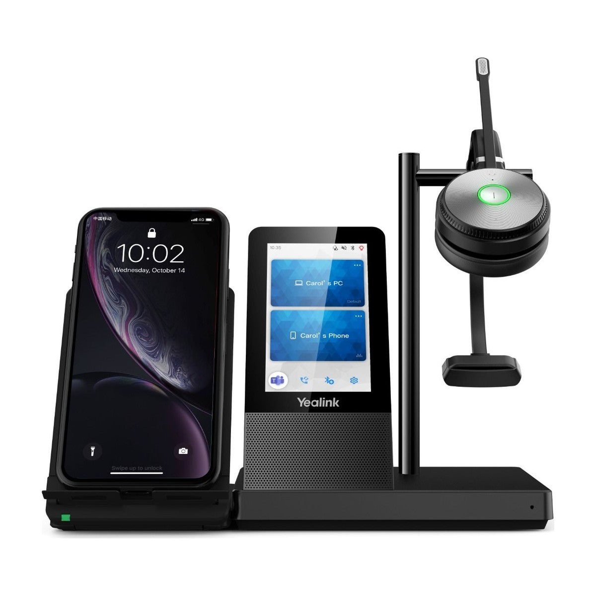 Yealink WH66 DECT Headset with Touchscreen Workstation (3)